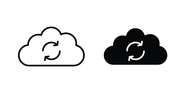 Cloud sync icon