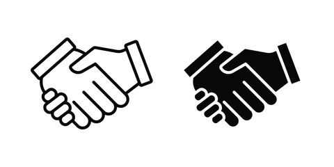 Obraz premium Partnership handshake icon