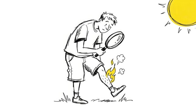 Tennis player experiencing cramp or burn on leg