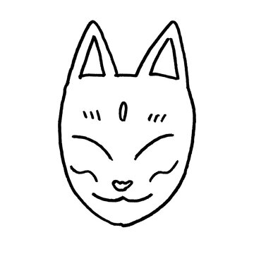 キツネのお面