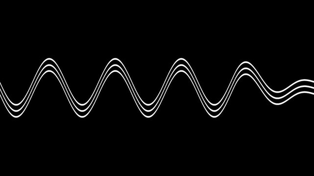 Coiled Spring In Black Background Isolated Silhouette Illustration