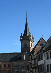 Fototapeta premium Kappelturm in Obernai, Elsass