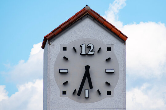 Clock on top of a building.