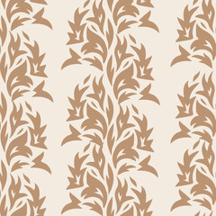  Decorative seamless pattern. Repeating background. Tileable wallpaper print. © MalyskaStudio