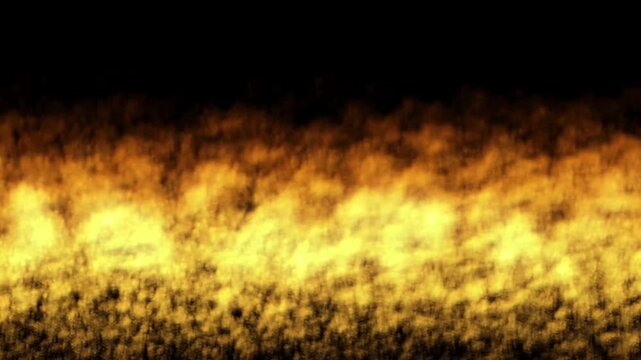 High-speed fire explosion rushing with fire with heavy flames, blazing flames, flying sparks, fire visual effect transition isolated on black background with alpha channel for cinematic compositing 4K