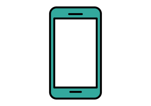 Tel&eacute;fono m&oacute;vil con pantalla vac&iacute;a