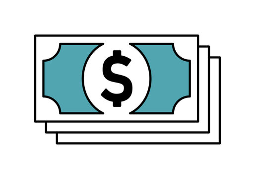 Fajo de billetes con s&iacute;mbolo de d&oacute;lar