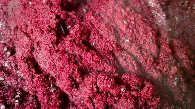 Natural Plant Based Dye Paste Being Strained Through 
Traditional Bamboo Filter in Sasirangan Workshop Indonesia
