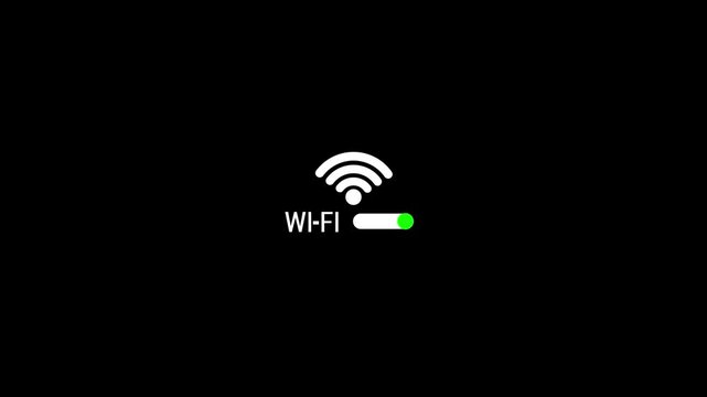 Wifi Signal Strength Indicator Progressing From Weak To Strong Flat Icon