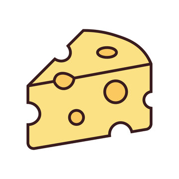 swiss cheese vector illustration on white background design