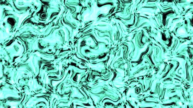 A stunning abstract visualization of flowing turquoise waves, with a mesmerizing ripple effect and fluid motion creating a unique visual experience