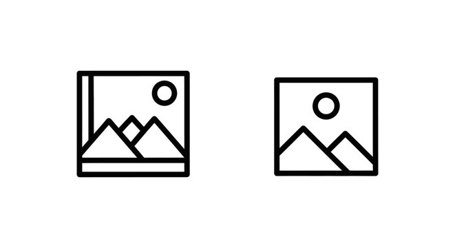 Image annotation and visual tagging concept icons set with annotation metadata labeling classification computer learning processing recognition identification analysis information