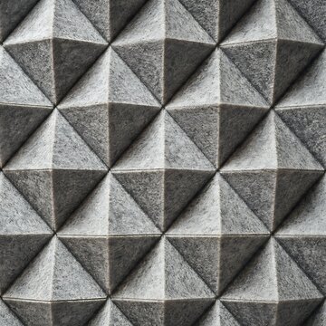 Soundproof Recording Booth Wall with Acoustic Foam Pyramid Pattern Background