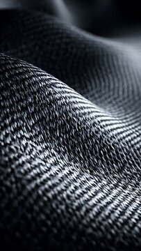 Dark Matte Carbon Fiber Deep Sea Hull Texture with Advanced Composite Grid Pattern