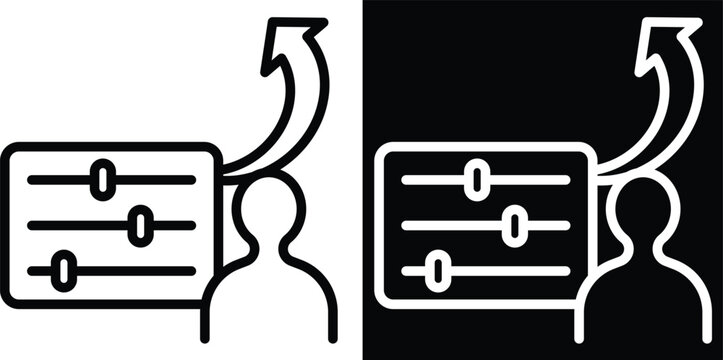 optimize Two-tone version in black and white background
