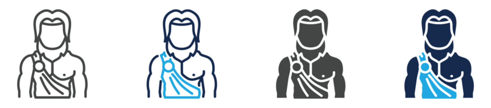 zeus icon set multiple concept