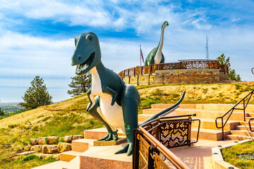 Dinosaur Statues at Dinosaur Park Rapid City South Dakota © PhotoSpirit