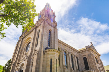 Obraz premium Cathedral of Saint Joseph Exterior Sioux Falls South Dakota
