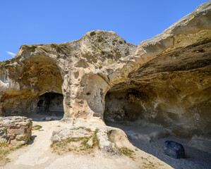 Uplistsikhe cave complex, ancient rock-hewn town and one of the oldest settlements near the town of Gori in eastern Georgia © Mirko