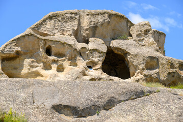 Uplistsikhe cave complex, ancient rock-hewn town and one of the oldest settlements near the town of Gori in eastern Georgia © Mirko