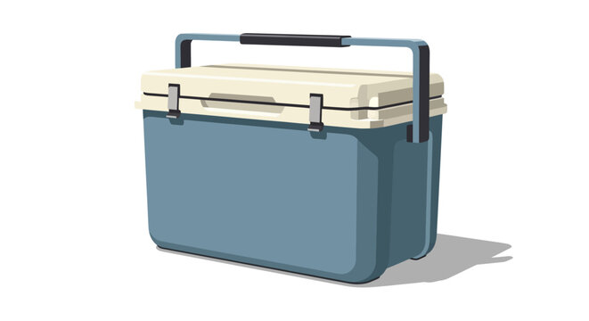 Portable Cooler Vector Illustration
