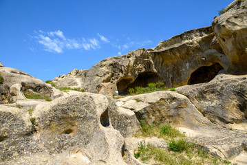 Uplistsikhe cave complex, ancient rock-hewn town and one of the oldest settlements near the town of Gori in eastern Georgia © Mirko