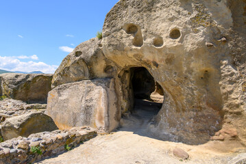 Uplistsikhe cave complex, ancient rock-hewn town and one of the oldest settlements near the town of Gori in eastern Georgia © Mirko