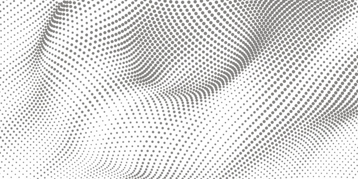 Black polka dots seamless walpaper pattern on white background. Halftone 10 eps minimalist abstract vector ilustration, eps 10
