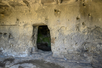 Uplistsikhe cave complex, ancient rock-hewn town and one of the oldest settlements near the town of Gori in eastern Georgia © Mirko