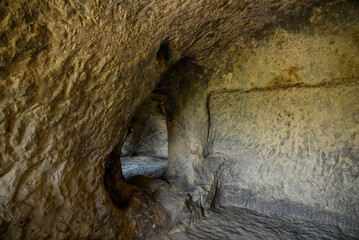 Uplistsikhe cave complex, ancient rock-hewn town and one of the oldest settlements near the town of Gori in eastern Georgia © Mirko