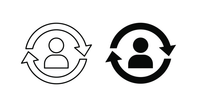 Eiffel tower icon in white and black versions