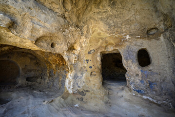 Uplistsikhe cave complex, ancient rock-hewn town and one of the oldest settlements near the town of Gori in eastern Georgia © Mirko