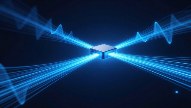Processor distributing network data with streaming light rays