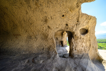 Uplistsikhe cave complex, ancient rock-hewn town and one of the oldest settlements near the town of Gori in eastern Georgia © Mirko