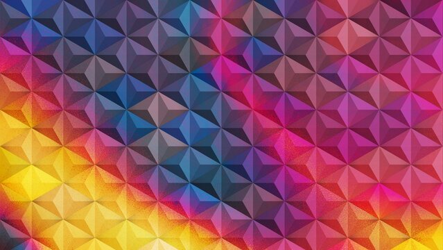 Abstract Geometric Background with 3D Triangular Pyramids
