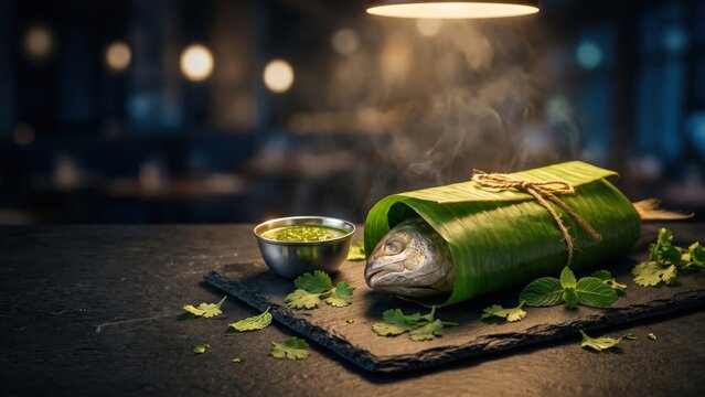 Traditional Parsi Fish Dish &ndash; Patra Ni Machhi Feast