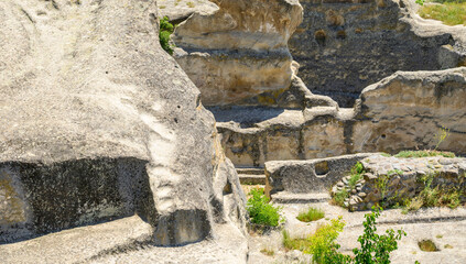 Uplistsikhe cave complex, ancient rock-hewn town and one of the oldest settlements near the town of Gori in eastern Georgia © Mirko