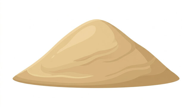 Pile of Sand Illustration Isolated on White Background