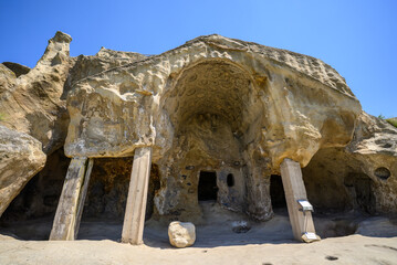 Uplistsikhe cave complex, ancient rock-hewn town and one of the oldest settlements near the town of Gori in eastern Georgia © Mirko