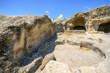 Uplistsikhe cave complex, ancient rock-hewn town and one of the oldest settlements near the town of Gori in eastern Georgia © Mirko
