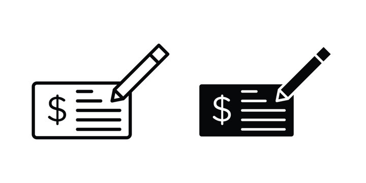 Money check icon