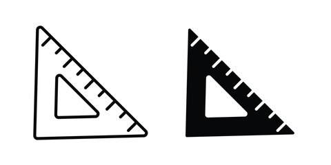 Fototapeta premium Triangle Ruler icon