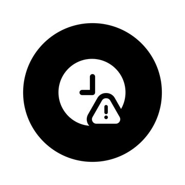 session timeout circular glyph icon