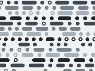 Minimal Dot Dash Pattern Modern Textile Background © iushakovsky