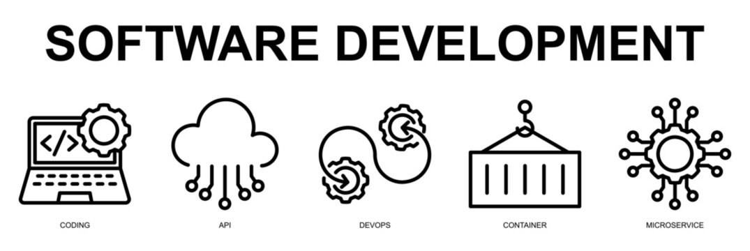 Software Development Line Icons