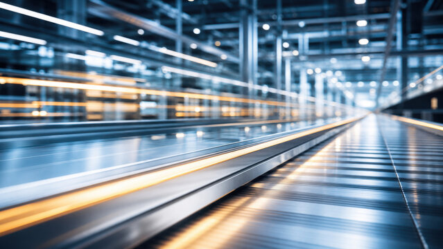 Supply chain abstract backdrop with clean lines and subtle motion feel
