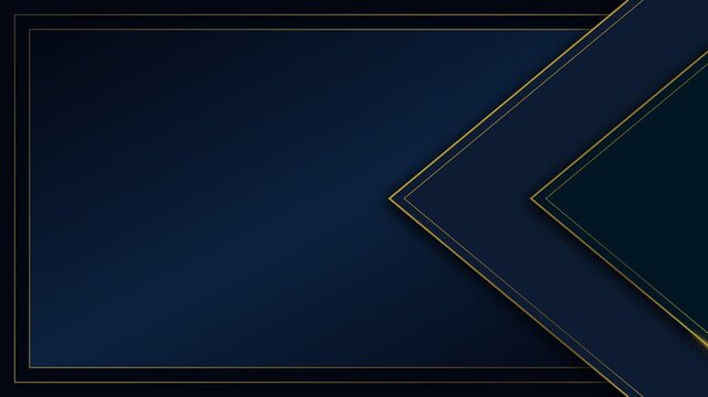 Luxury Navy and Gold Chevron Geometric Animated Background Loop