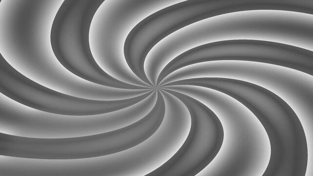 Black and white spiral vortex abstract pattern