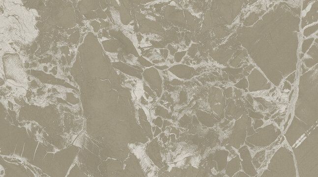A detailed close-up of a beige marble surface with intricate white veining. The texture is smooth and polished, showcasing the natural patterns of the stone