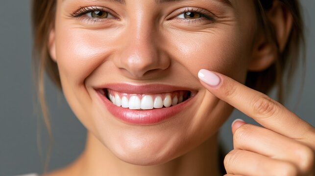 Bright smile draws attention to perfect, white teeth